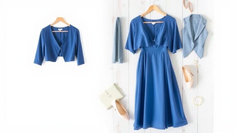 bolero do niebieskiej sukienki