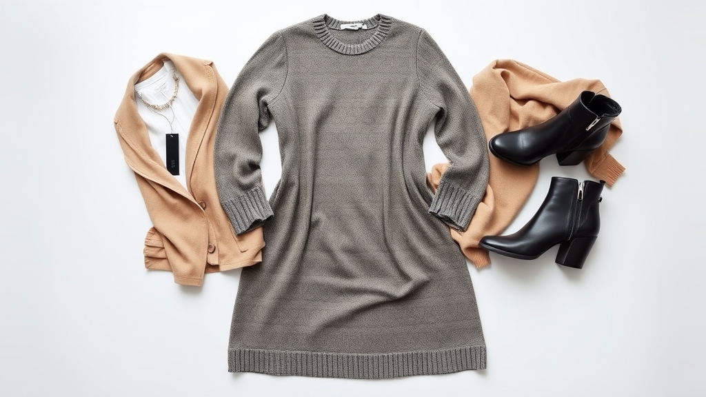 czysty sweter sukienka buty