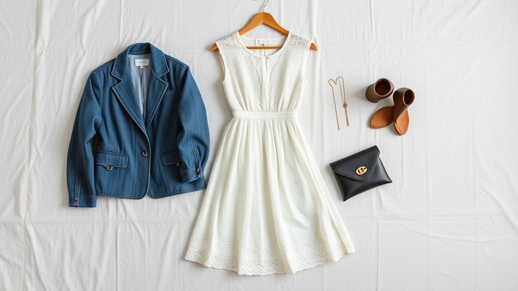 Wybór kurtek do białej sukienki