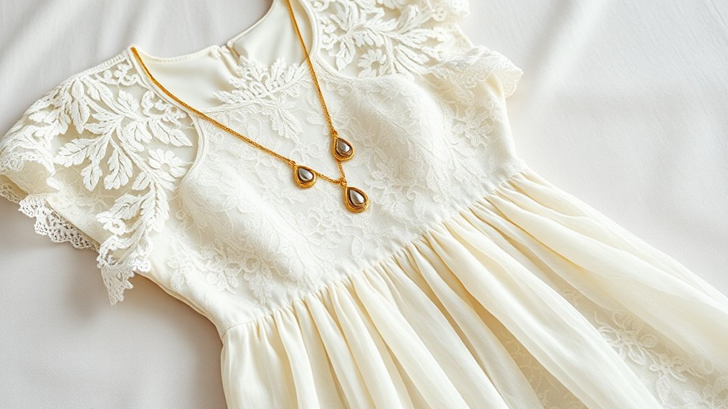 biżuteria do koronkowej sukienki