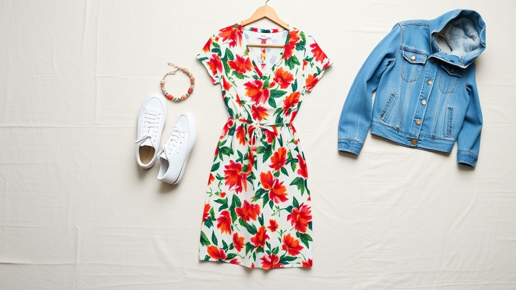 warstwowe sukienki z trampkami