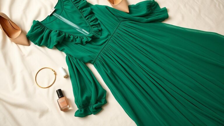 kolor paznokci do zielonej sukienki