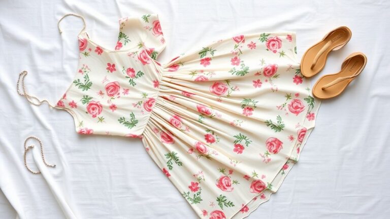 naturalny makijaż do kwiecistej sukienki