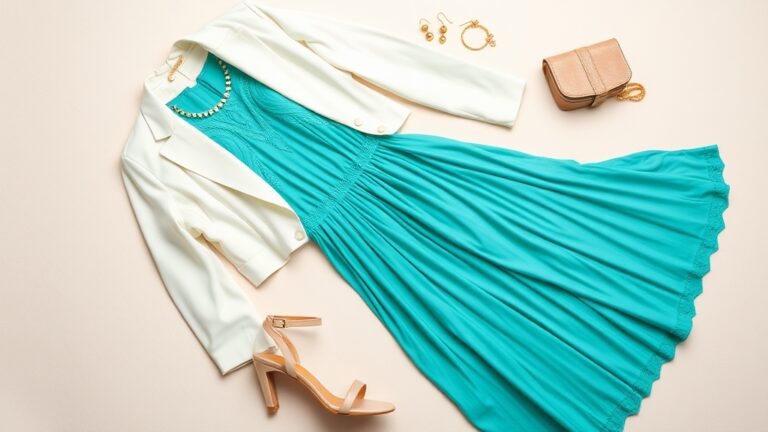 Opcje wierzchnich ubrań w kolorze turkusowym