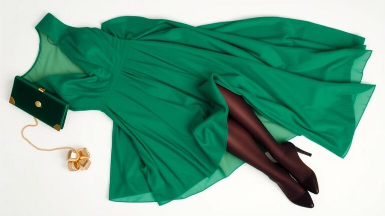 oszałamiające rajstopy do zielonej sukienki