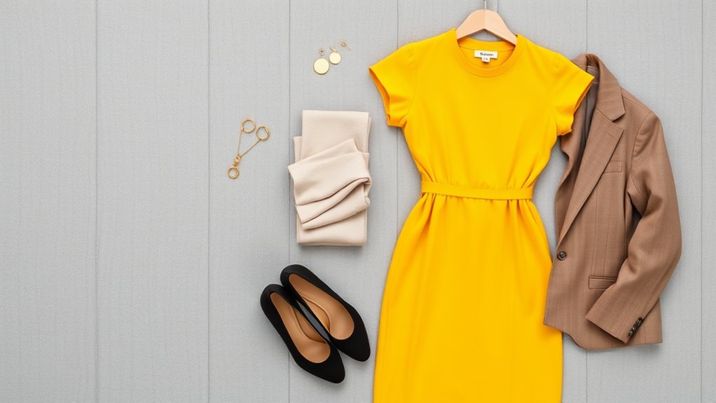 stylowe rajstopy do żółtej sukienki