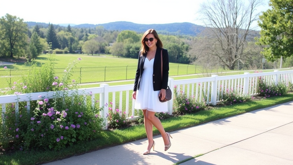 stylowa biała sukienka z warstwami