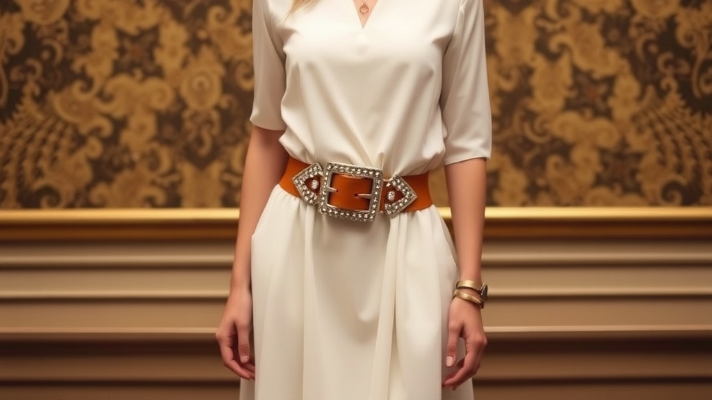 przemień strój z wyrazistym paskiem