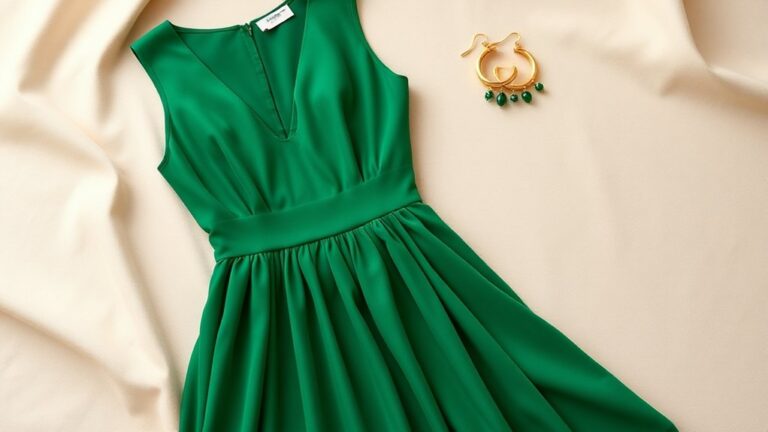 biżuteria pasująca do zielonej sukienki