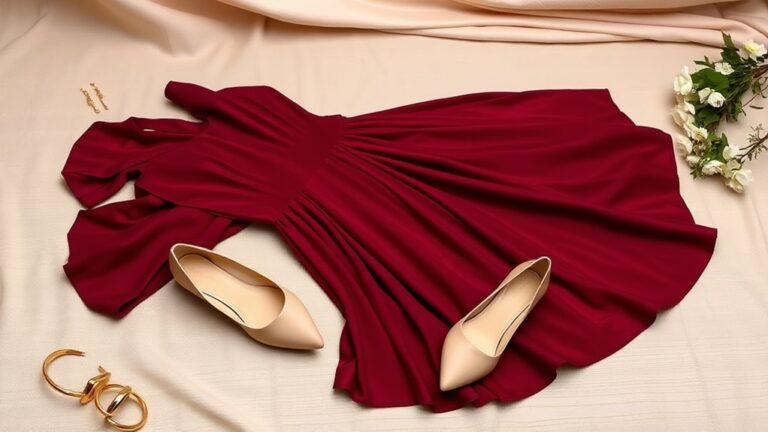 kolory paznokci do burgundowej sukienki