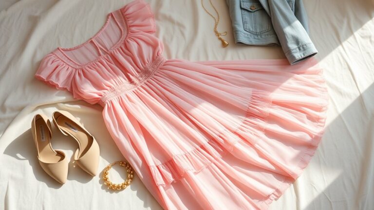 wzory paznokci do różowej sukienki