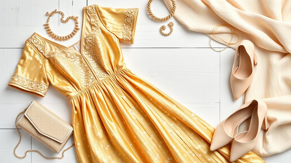 pomysły na paznokcie do złotej sukienki