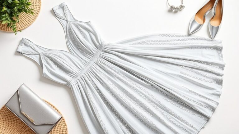 pomysły na paznokcie do srebrnej sukienki