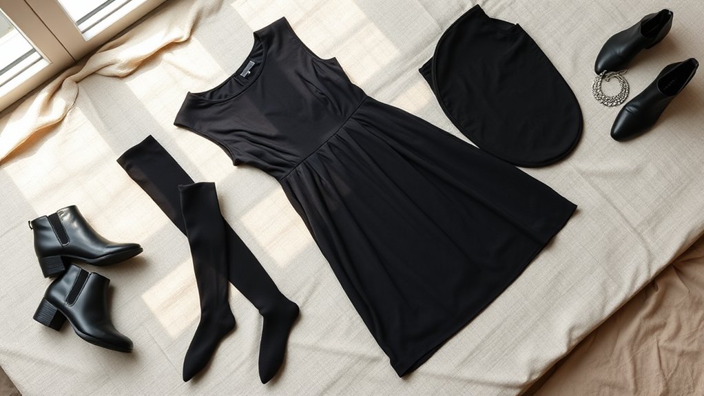 rajstopy do czarnej sukienki